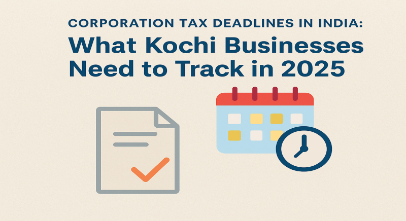 Corporation Tax Deadlines in India: What Kochi Businesses Need to Track in 2025