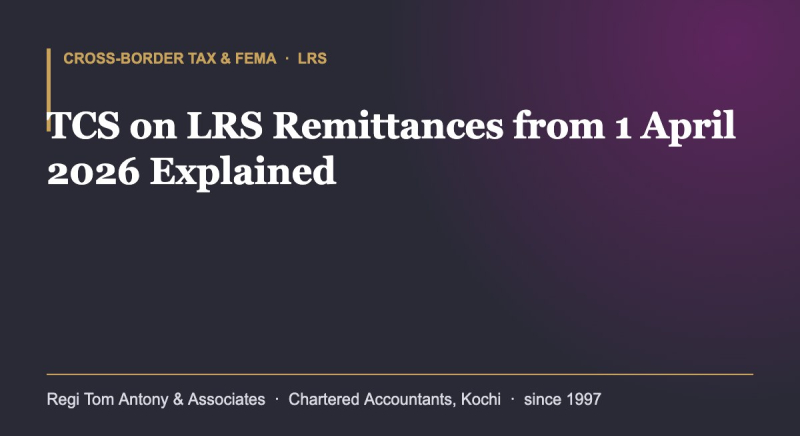 TCS on LRS Remittances from 1 April 2026 Explained